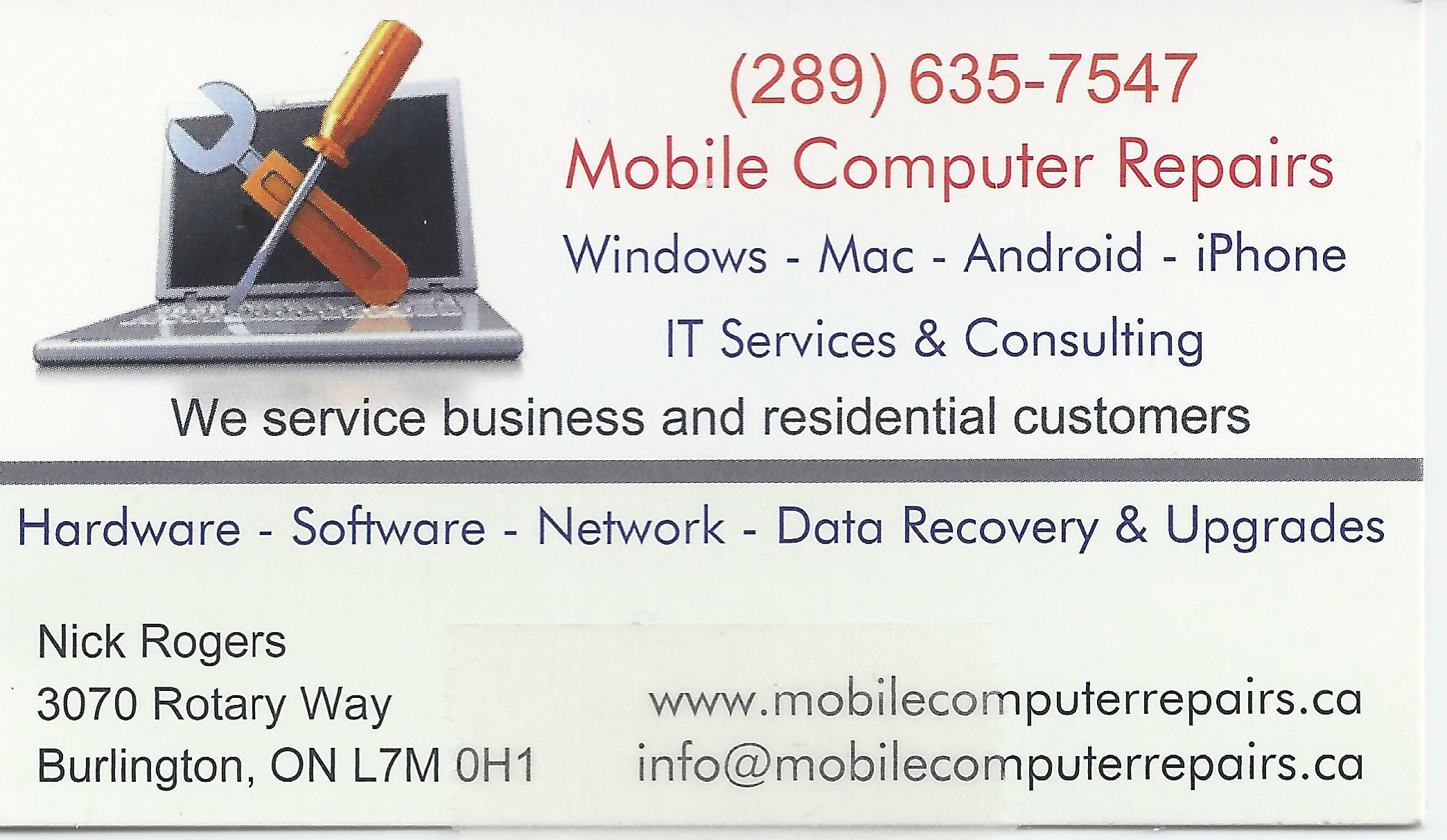 Mobile Computer Repairs